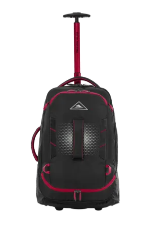 High Sierra - Composite V4 56Cm Small Rfid Wheeled Duffle With Backpack Straps - Black/Red Gift Ideas Galore Today Only Discount Alert
