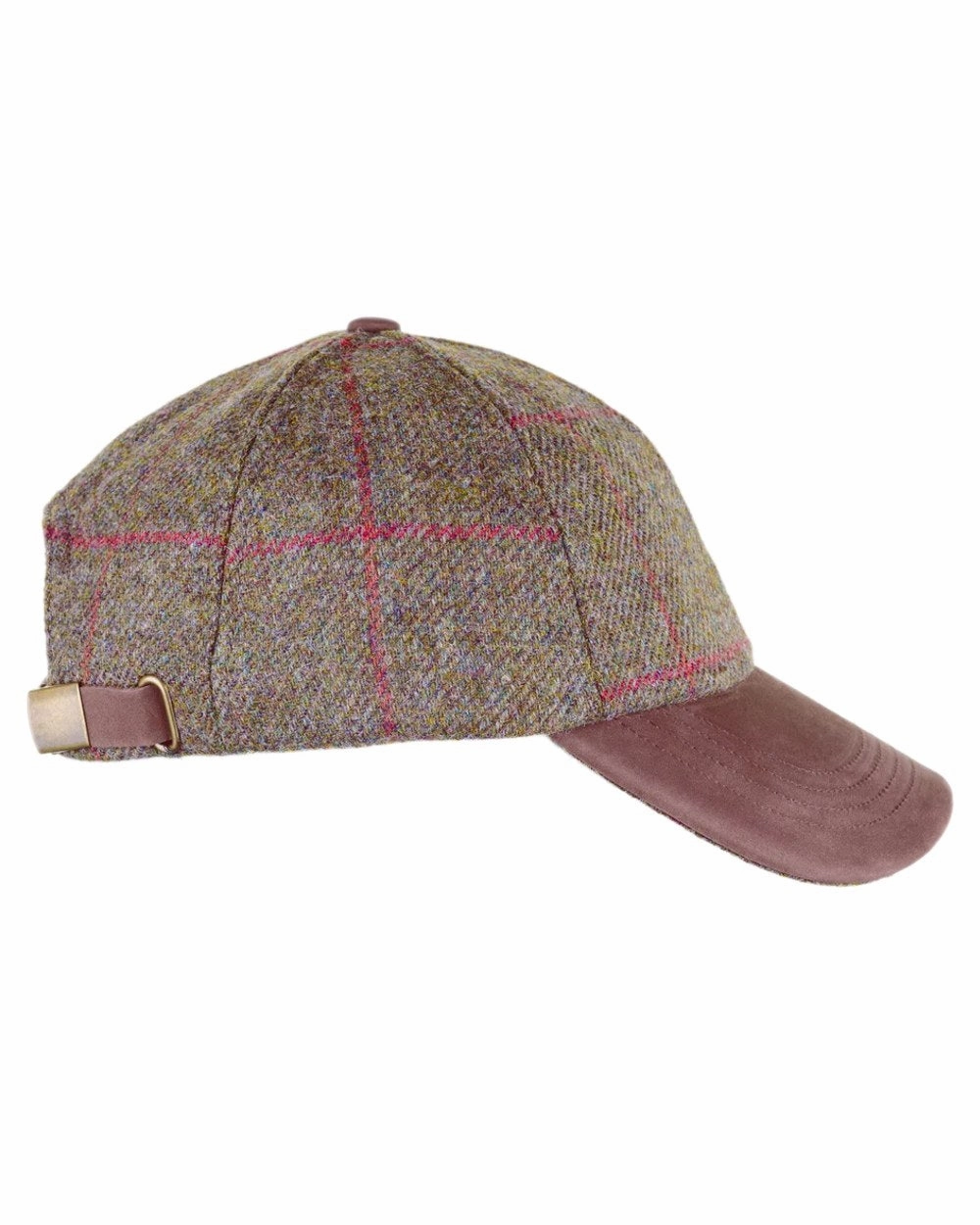 Heather Tyndrum British Tweed Leather Peak Baseball Cap Instant Savings Deal Trending Offer Today