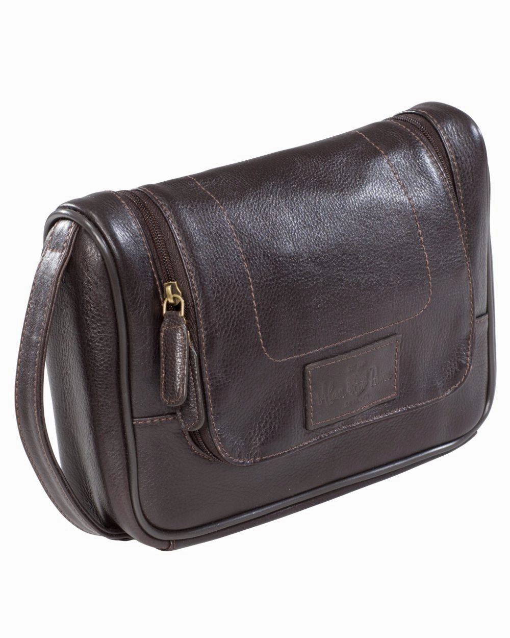 Exclusive Holiday Deal Limited Edition Offer Alan Paine Mens Leather Wash Bag
