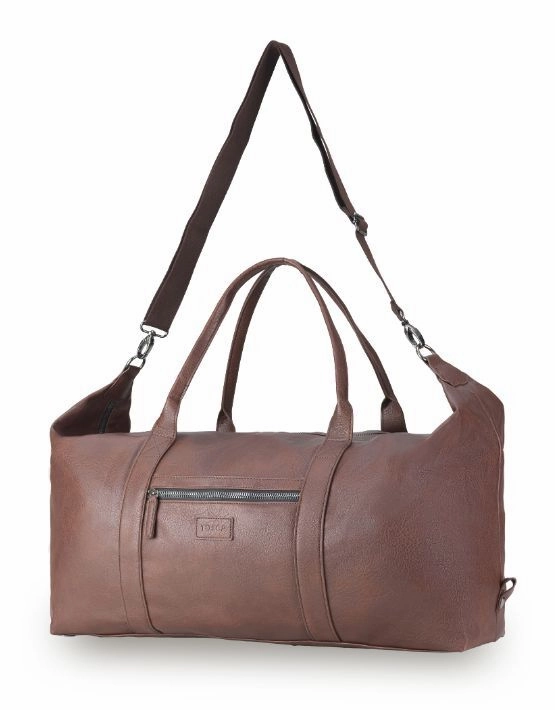 Tosca - Vg012 Vegan Leather Duffle Bag - Chocolate Instant Deal Today Price Drop Alert