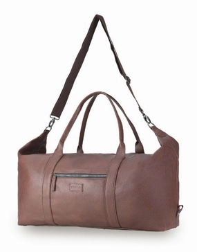 Tosca - Vg012 Vegan Leather Duffle Bag - Chocolate Instant Deal Today Price Drop Alert