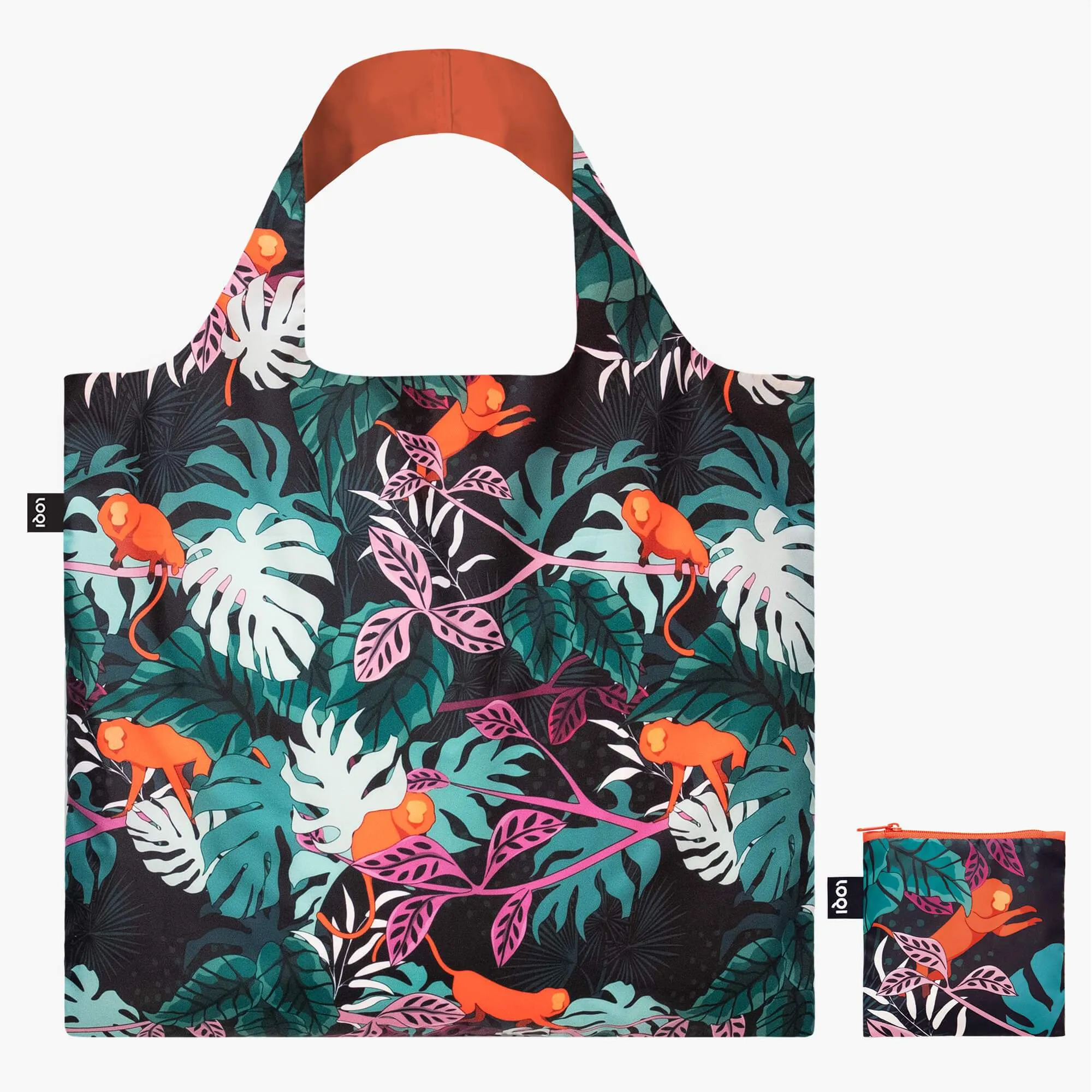 Hot Item Clearance Clearance Event Alert Loqi Tote Bag With Zip Pouch - Glitter Power Mata Monkey