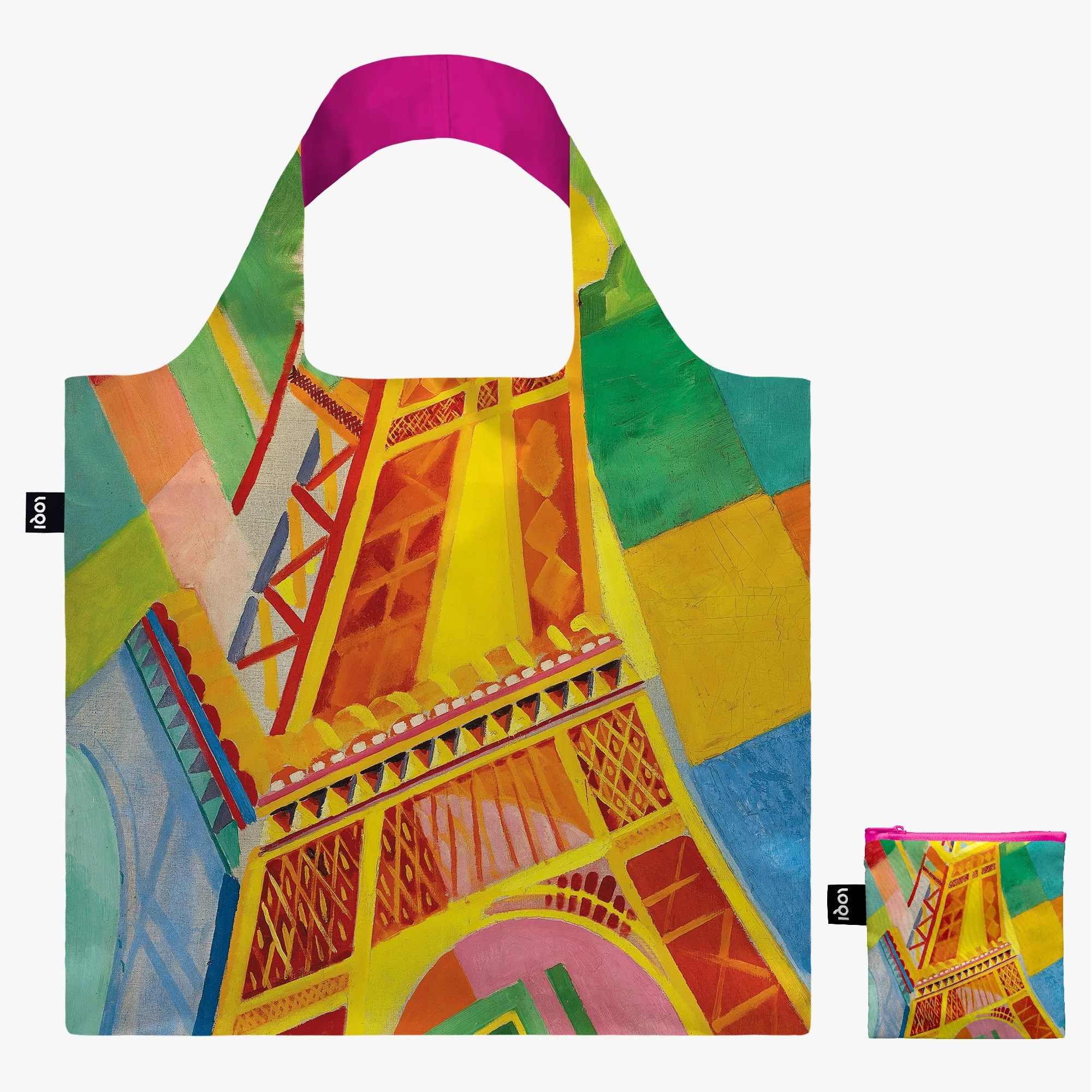 Loqi Tote Bag With Zip Pouch - Robert Delaunay -  Eiffel Tour Hot Sale Frenzy