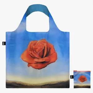 Loqi Tote Bag With Zip Pouch -Salvador Dali Meditative Rose Hot Offer Frenzy Limited Time Sale
