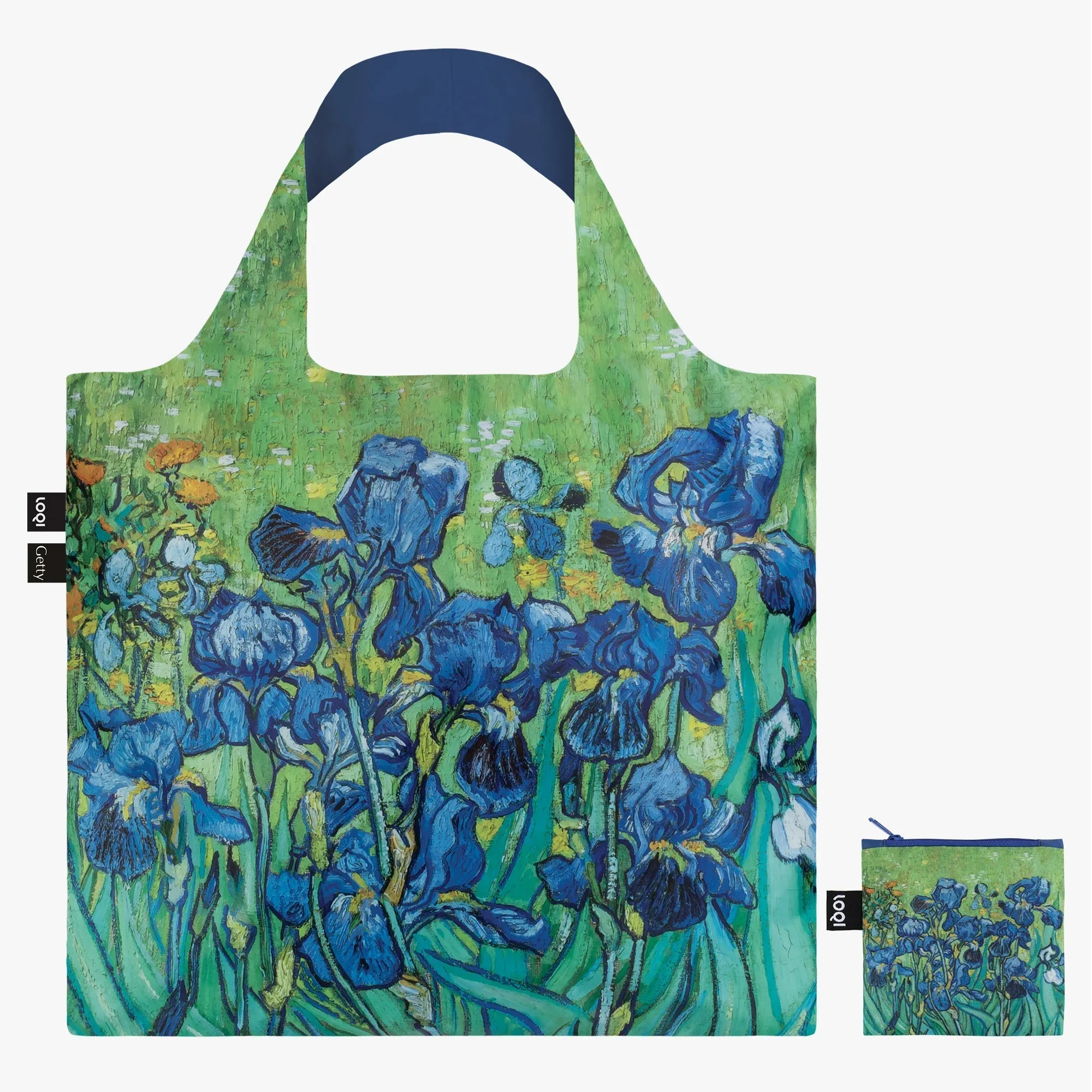 Loqi Tote Bag With Zip Pouch - Vincent Van Gogh - Irises Trending Now Offer Flash Deal Today