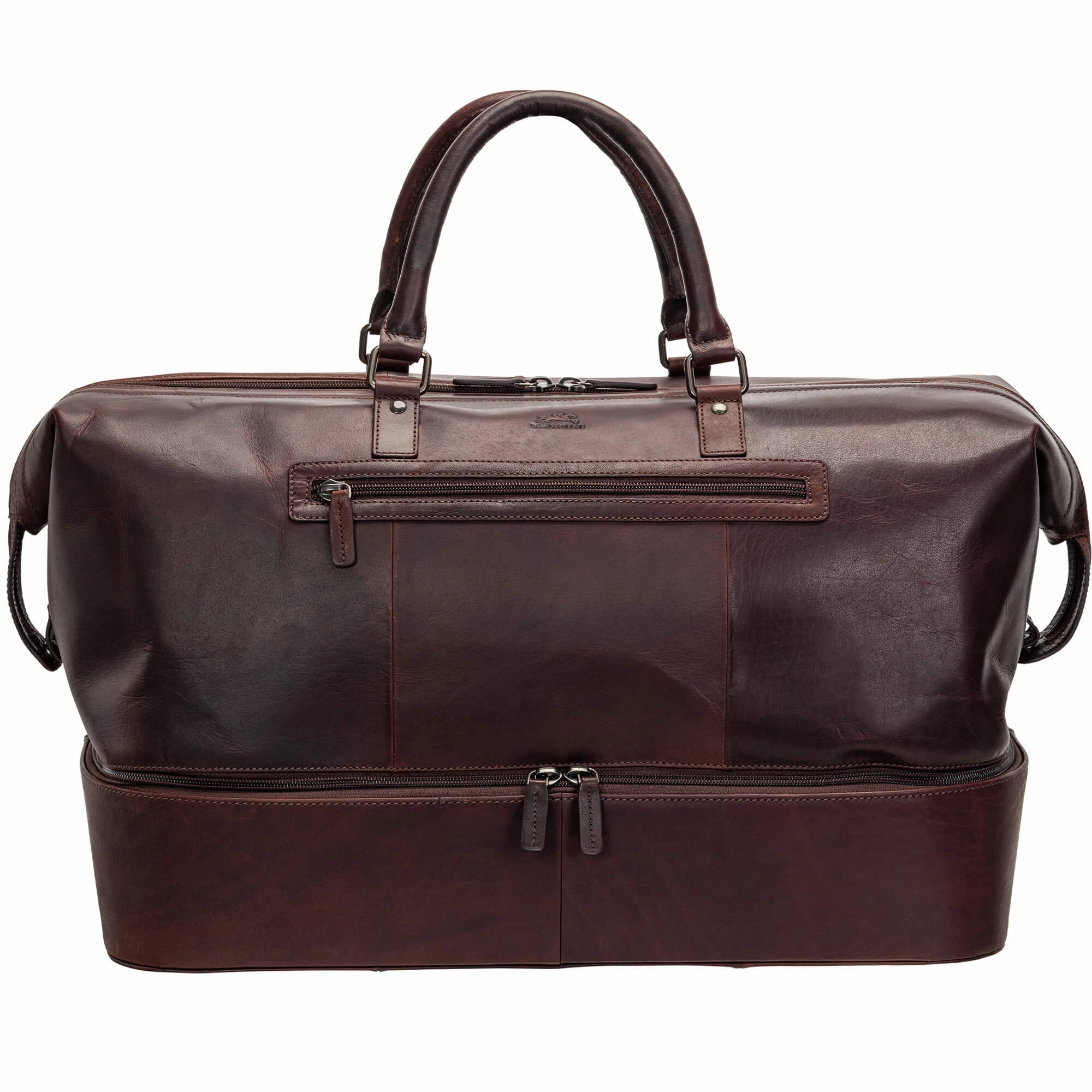 Mancini Leather Buffalo Double Compartment Duffle Bag Hot Pick Online