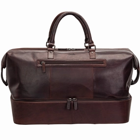 Mancini Leather Buffalo Double Compartment Duffle Bag Hot Pick Online