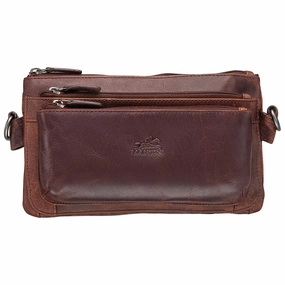 Mancini Leather Multi-Function Waist Bag Weekend Sale Special