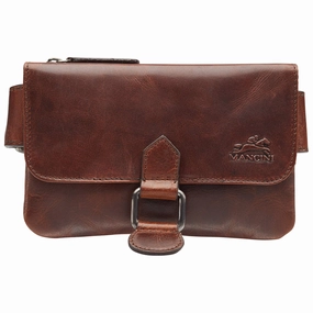 Last Chance Offer Online Exclusive Steal Mancini Leather Slim Waist Bag