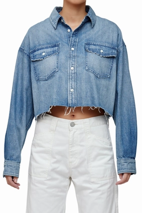 Todays Special Savings Manorhaven Cropped Shirt
