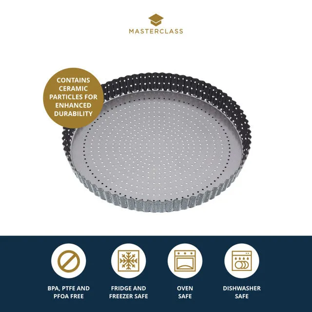 MasterClass Crusty Bake Non-Stick 30cm Fluted Round Flan