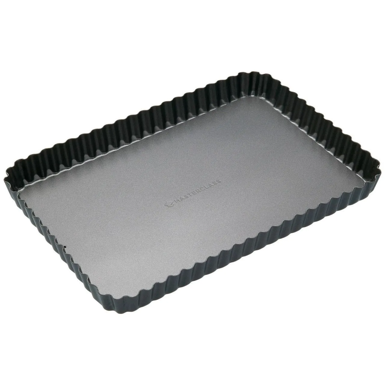 MasterClass Non-Stick Loose Base Fluted Rectangular Flan/Quiche