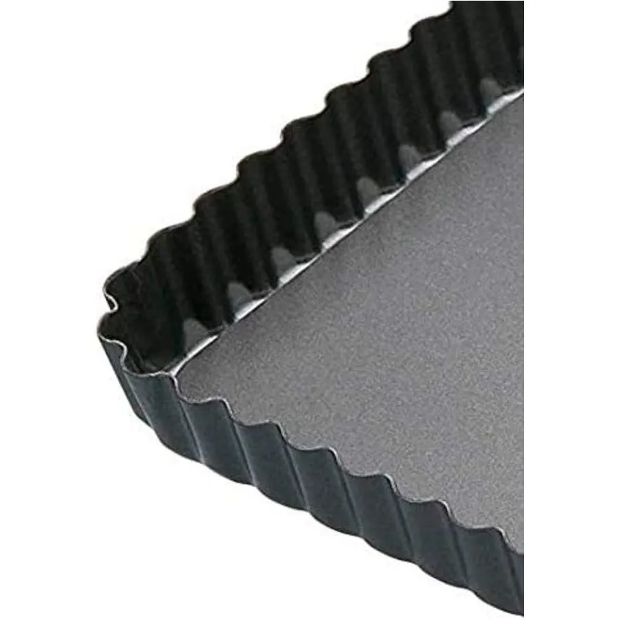 MasterClass Non-Stick Loose Base Fluted Rectangular Flan/Quiche