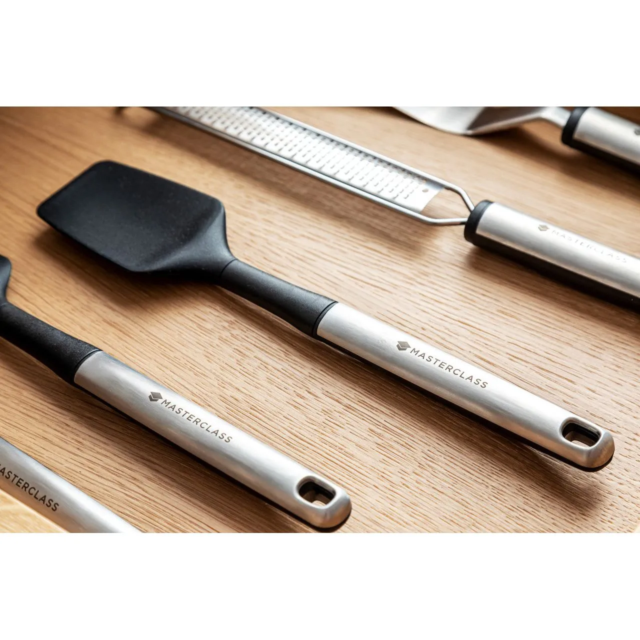 MasterClass Soft Grip Stainless Steel 30cm Spoon Spatula