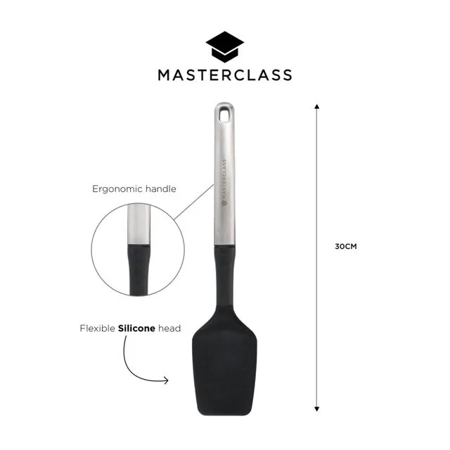 MasterClass Soft Grip Stainless Steel 30cm Spoon Spatula
