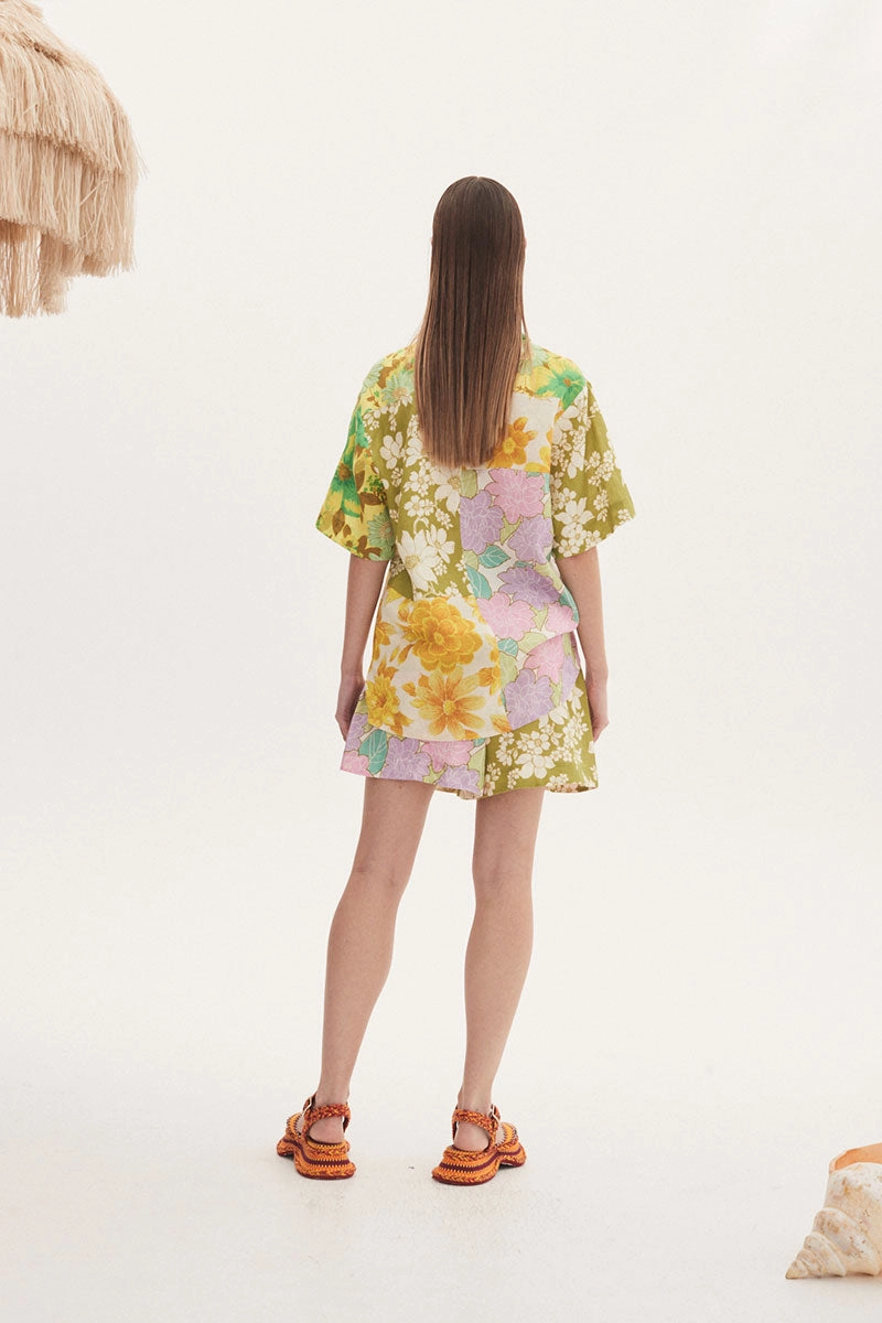 Elora Patchwork Short Todays Hot Pick