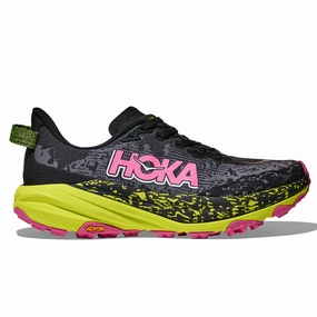 Hoka Speedgoat 6 Womens | Black / Neon Hoka Citrus Instant Savings Inside