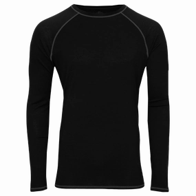 Hot Pick of the Day Save Big Today Men'S Clima-Wool Merino Crew - Black