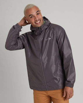 Men'S Pocket-It 2-Layer Rain Jacket - Light Quartz Gift Sale Event Grab Your Savings