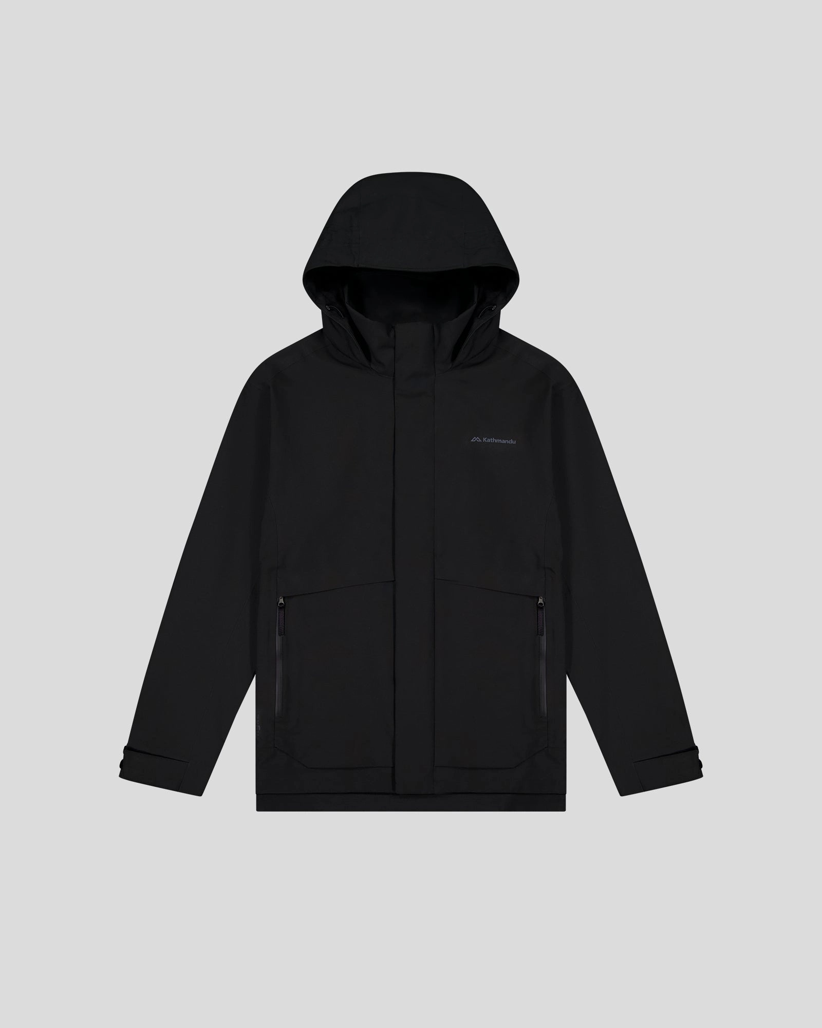MustHave Steals MenS Citytrek 2L Rain Jacket - Black Stingray