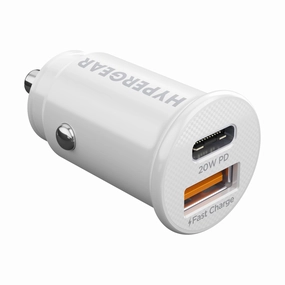 Limited Time Steal Mini 20W Usb-C Pd   18W Usb Fast Car Charger | White