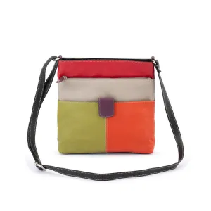 Big Sale Today Franco Bonini - 1300 Large Front Tab Multi Pocket Side Bag- Orange Multi