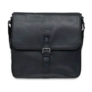 Mancini Leather Crossover Bag For 12" Laptop / Tablet With Rfid Secure Pocket, 12" X 3" X 12", Black Weekend Sale Special