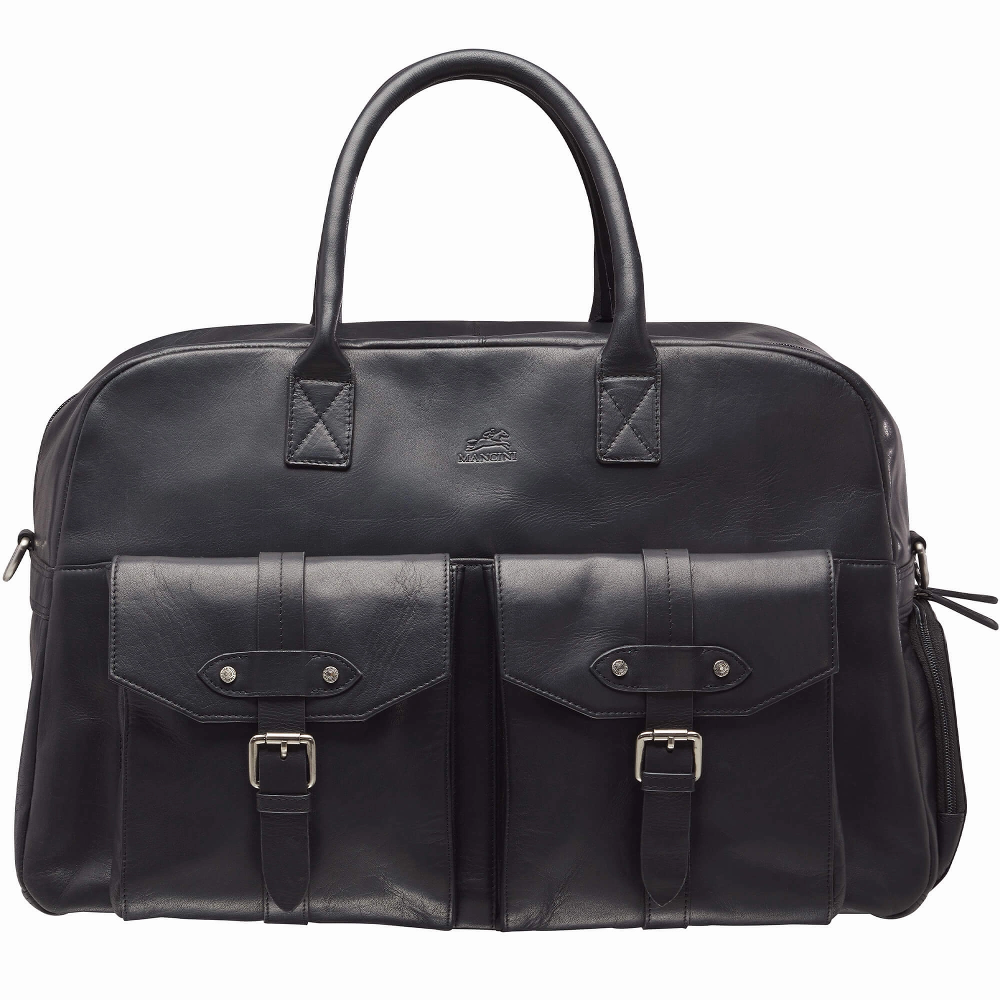 Mancini Leather Buffalo Classic Duffel Bag Todays Special Savings