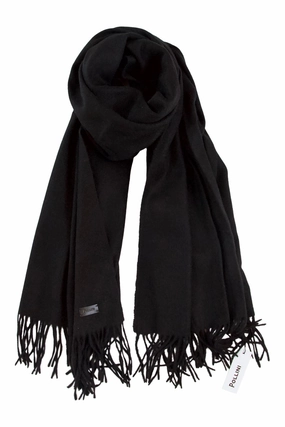 Black Cashmere Scarf / Wrap - Pollini Big Savings Event Special Deals Online