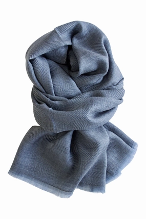 Exclusive Hot Pick Cashmere Scarf In Beautiful Weave 100% Kashmir - Grey