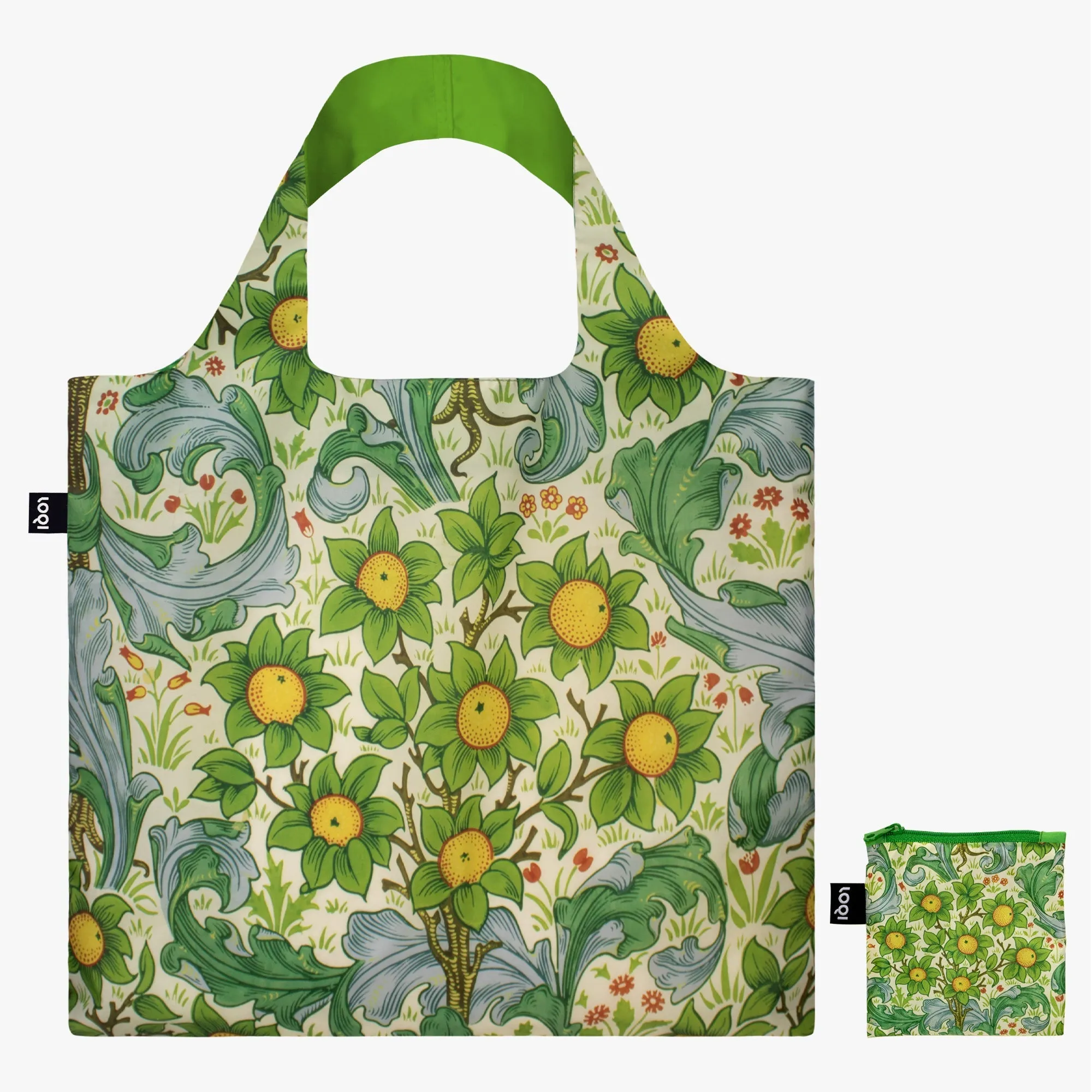 Loqi Tote Bag With Zip Pouch - William Morris Orchard Today Only Discount