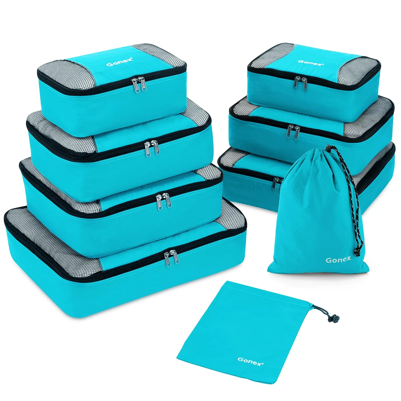 Special Offer Inside Grab Save Today Gonex Packing Cubes For Suitcase, Set Of 9