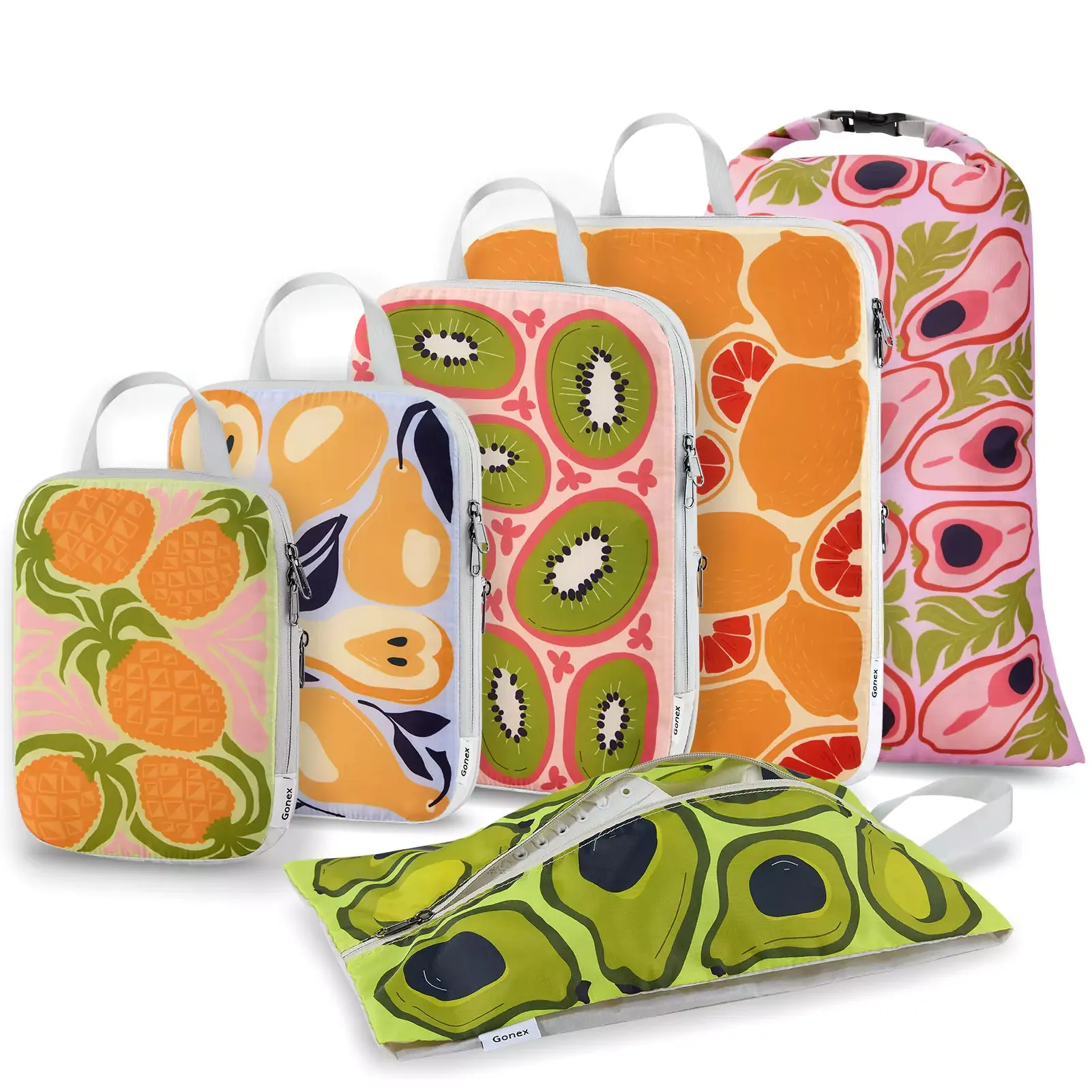 Grab It Fast Cute Fruit Compression Packing Cubes