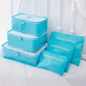 Instant Savings Inside 6 Piece Packing Cubes Travel Luggage Organisers