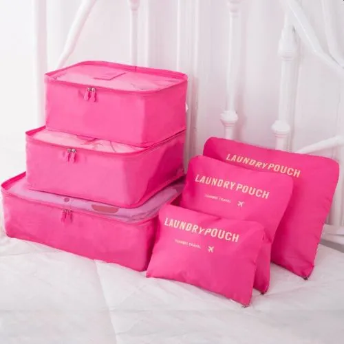 6 Piece Packing Cubes Travel Luggage Organisers Hot Pick Deal