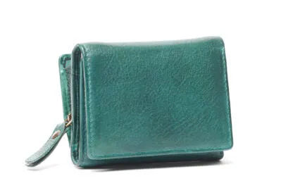 Oran - Rh485 Vikky Small Rfid Leather Wallet W Coin Section - Pine Green Mega Sale Now