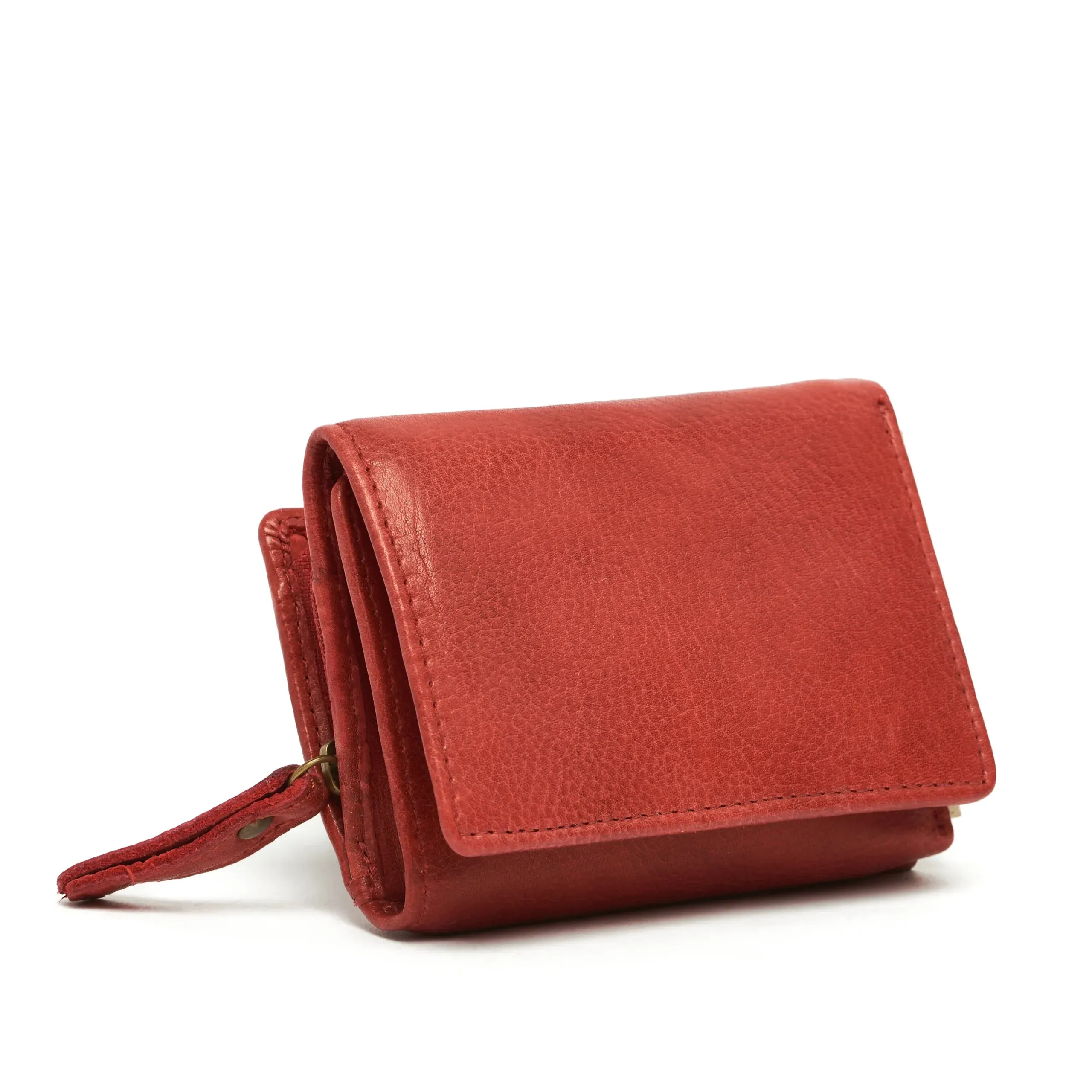 Hot Pick of the Day Hot Discount Deal Oran - Rh485 Vikky Small Rfid Leather Wallet W Coin Section - Red
