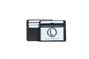 Today Only Steal Perfect Gift Offer Oran - Saf-7202 Craig Leather Card Holder - Black