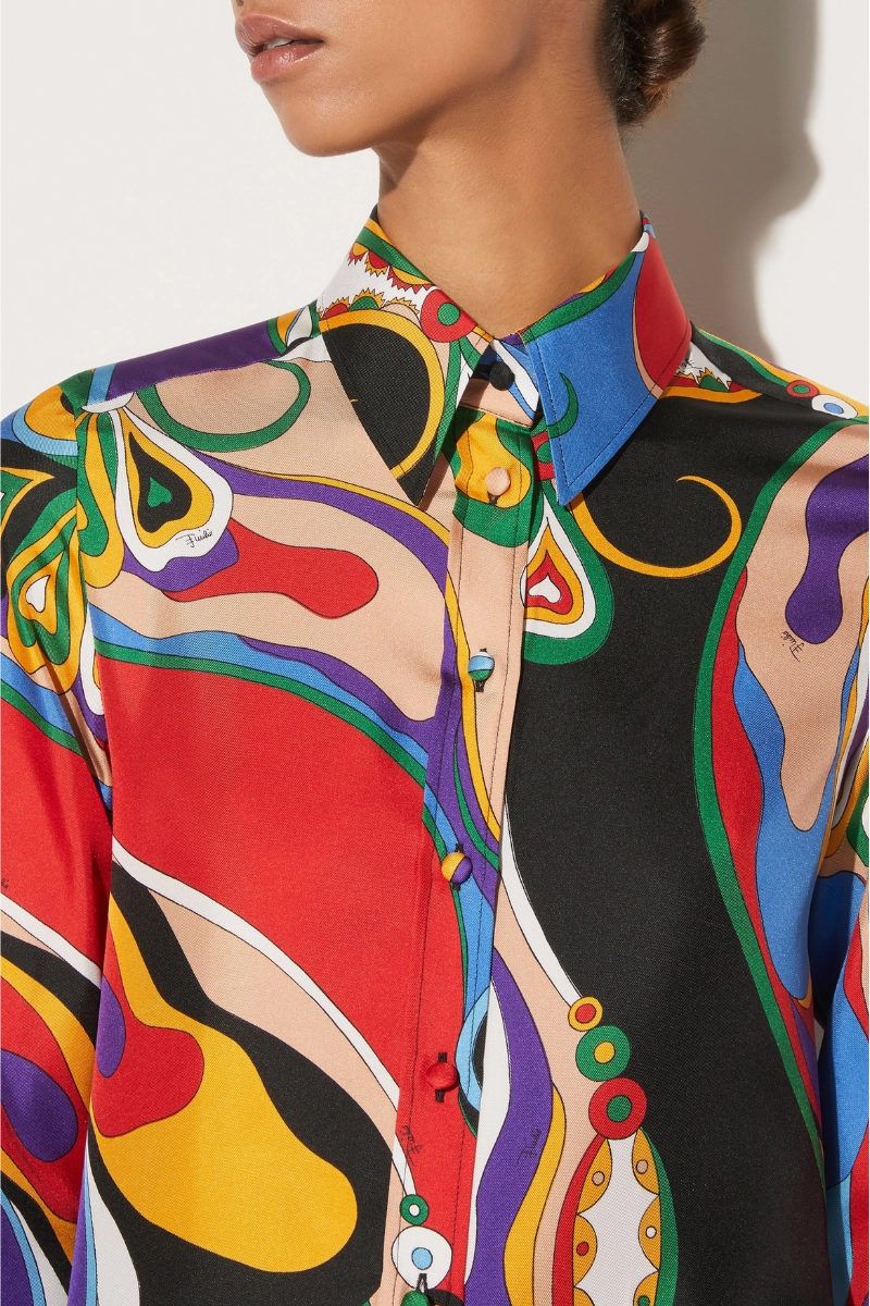 Orchidee Print Twill Shirt Limited Stock Alert