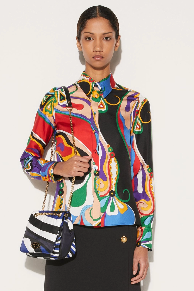 Orchidee Print Twill Shirt Online Exclusive Deal Mega Savings Now