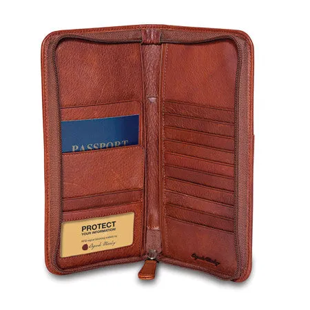 Last Chance Offer Online Deal Frenzy Osgoode Marley Leather Men'S Travel Organizer Zippered Rfid