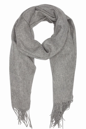 Oversized Scarf In Grey Melange Todays Special Savings Biggest Savings Now