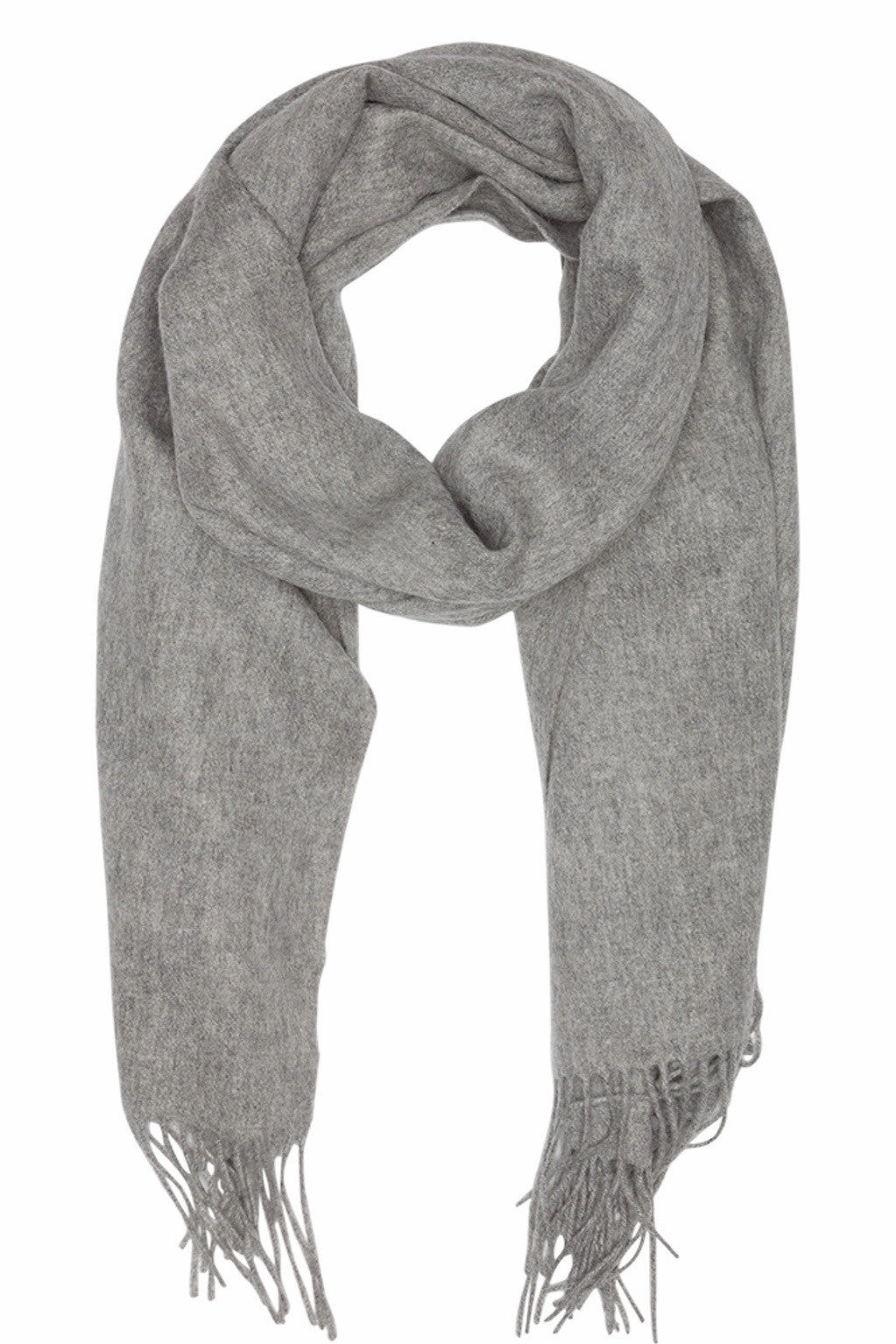 Oversized Scarf In Grey Melange Todays Special Savings Biggest Savings Now
