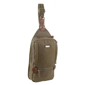 Pierre Cardin - Pc3271 Canvas Sling Bag - Brown Shop Todays Picks