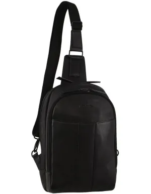 Pierre Cardin - Pc3882 Large Leather Sling - Black Best Deal Alert