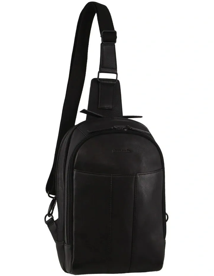 Todays Hot Pick Pierre Cardin - Pc3882 Large Leather Sling - Black