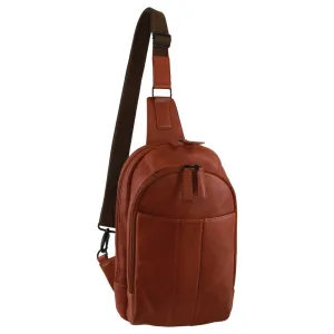 Pierre Cardin- Pc3882 Large Leather Sling - Cognac New Arrival Discount Biggest Savings Now