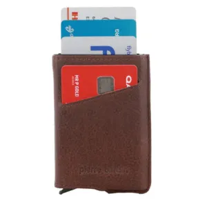 Shop Hot Picks Pierre Cardin - Vert Leather Card Holder W Slider Pc3643 - Brown