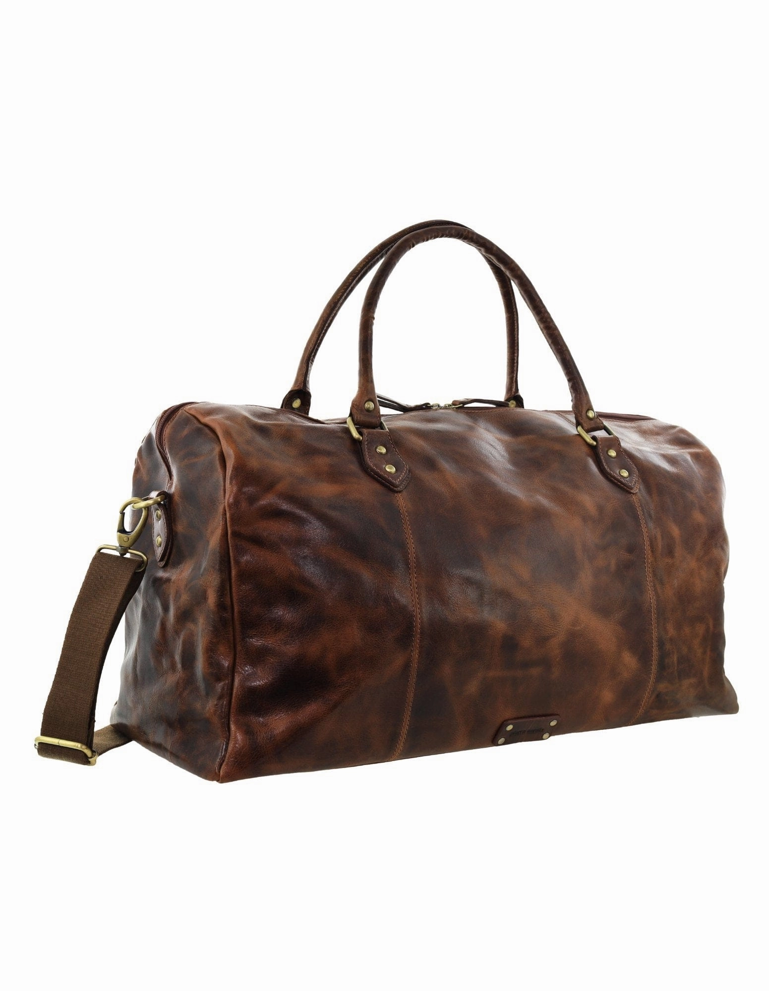 Hot Deal Alert Limited Stock Alert Pierre Cardin - 56Cm Leather Overnight Bag Pc3335 - Cognac