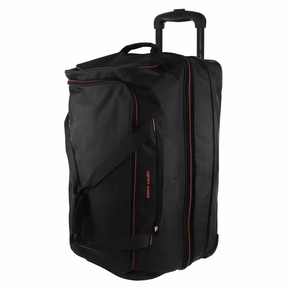 Pierre Cardin - Pc3767 82Cm Expandable Duffle On Wheels - Black Exclusive Deal Inside Limited Time Offer